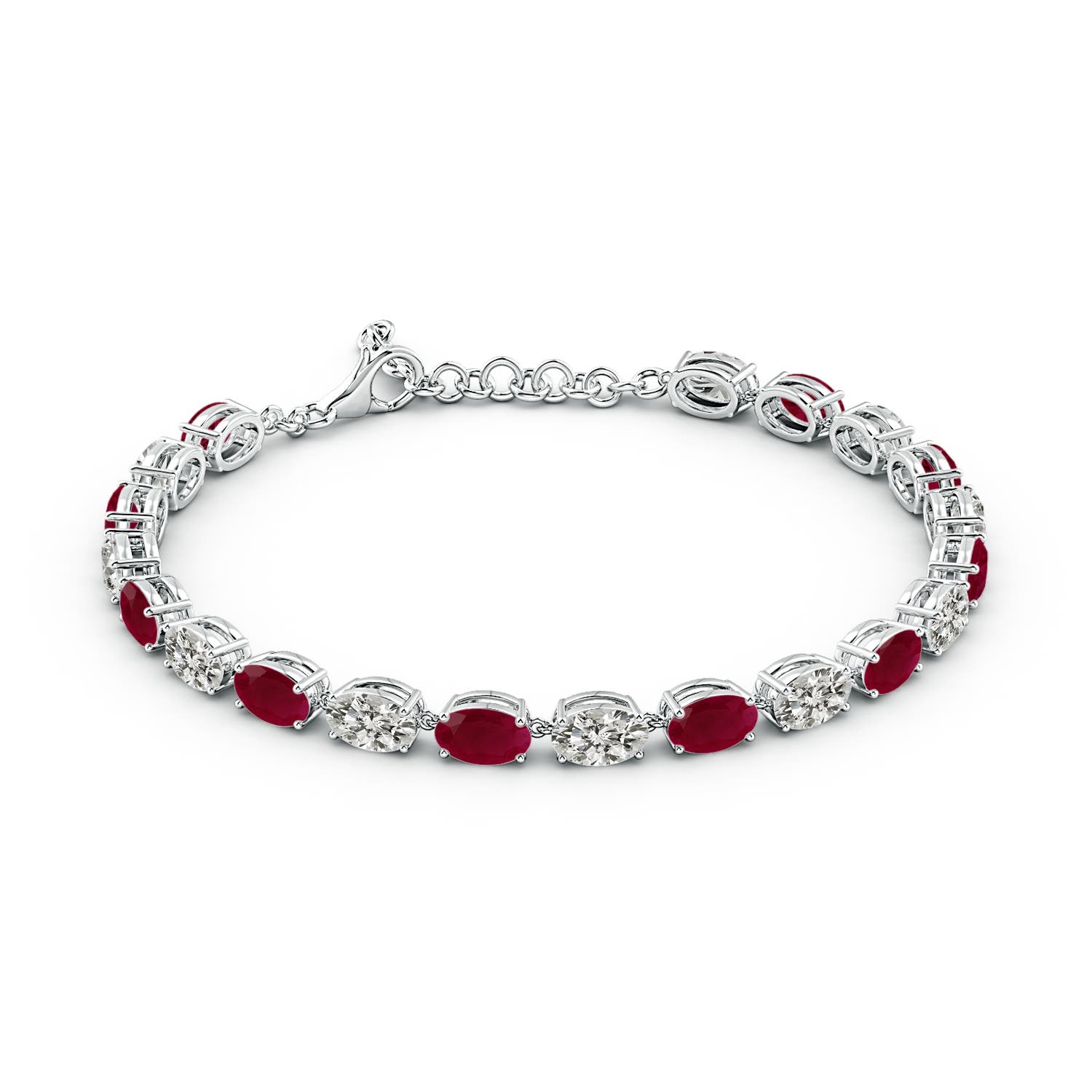 A - Ruby / 10.3 CT / 14 KT White Gold