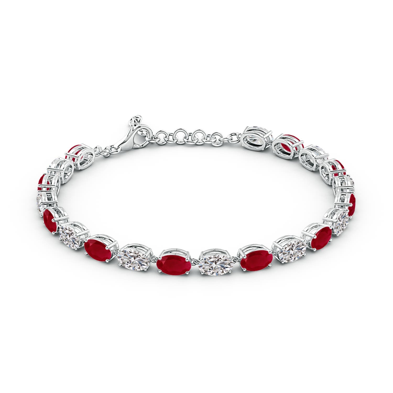 AA - Ruby / 10.3 CT / 14 KT White Gold