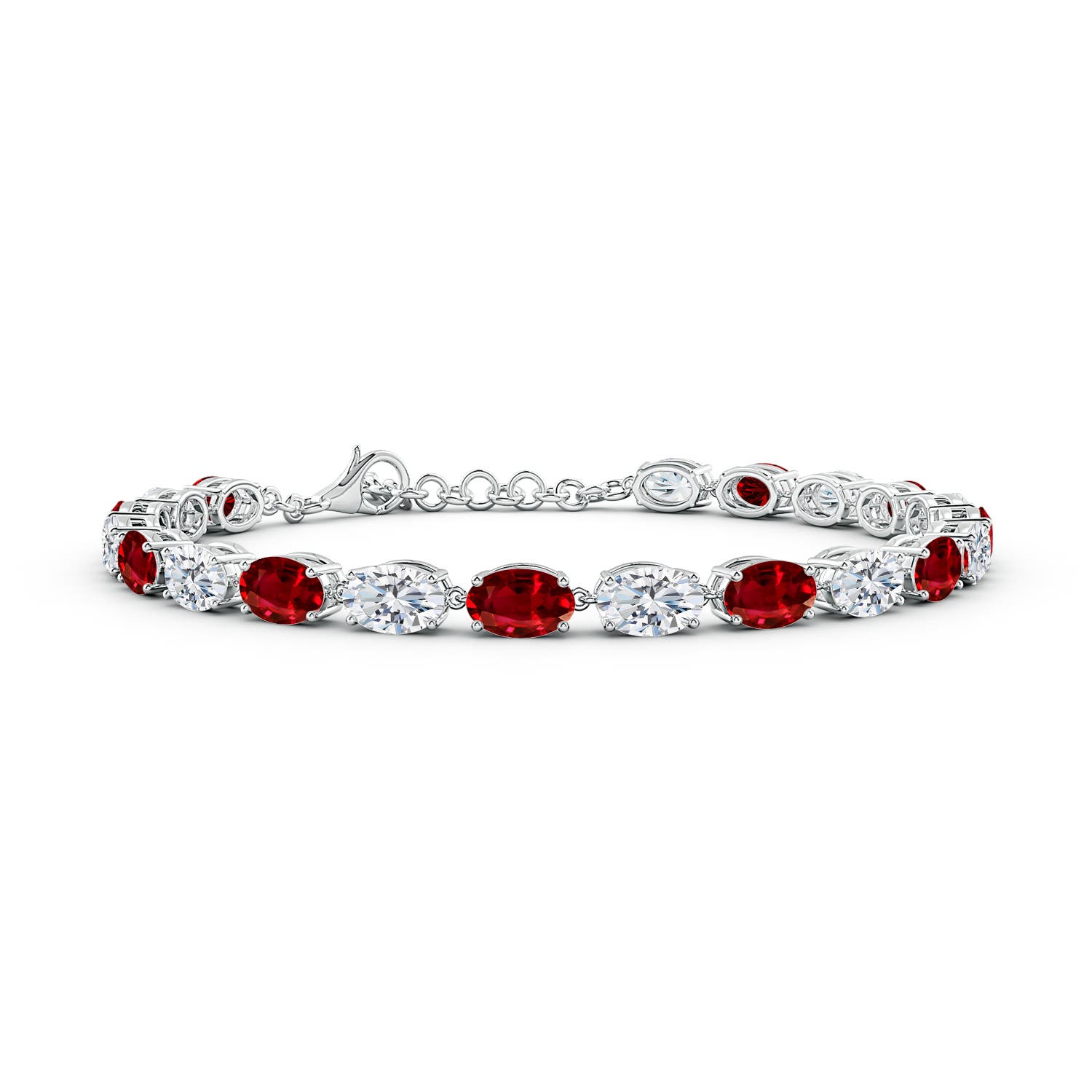 AAAA - Ruby / 10.3 CT / 14 KT White Gold