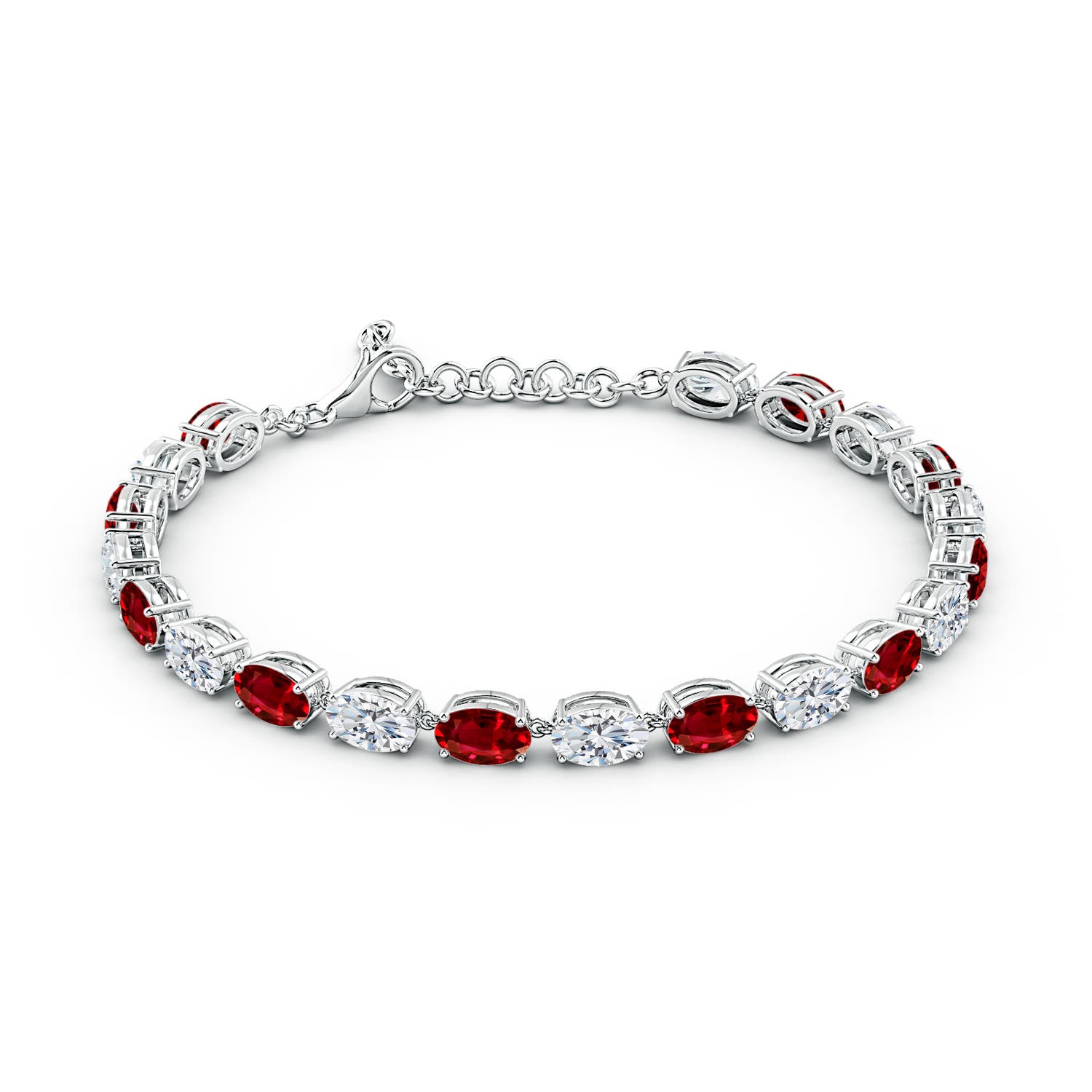 AAAA - Ruby / 10.3 CT / 14 KT White Gold