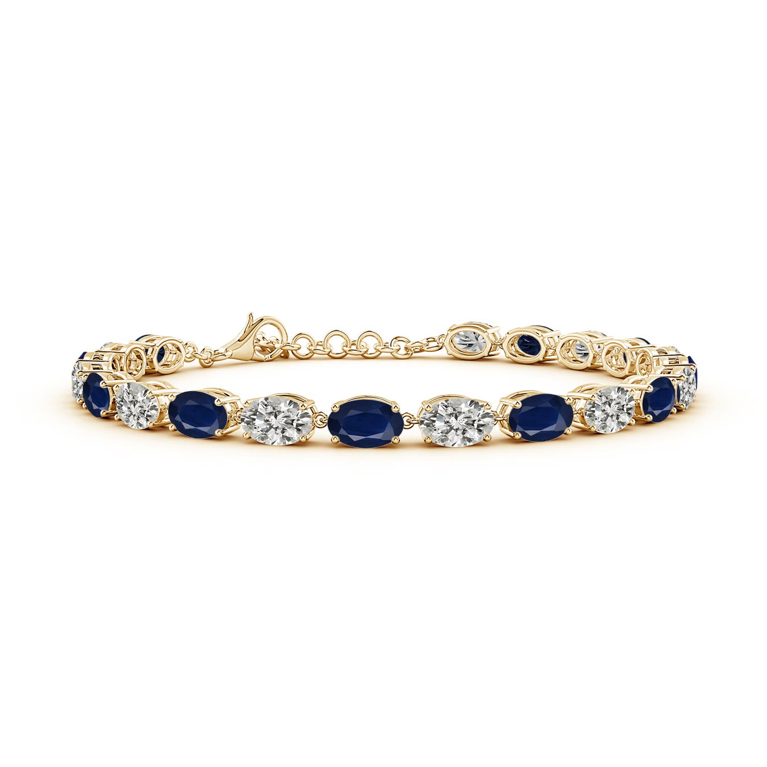 A - Blue Sapphire / 10.3 CT / 14 KT Yellow Gold