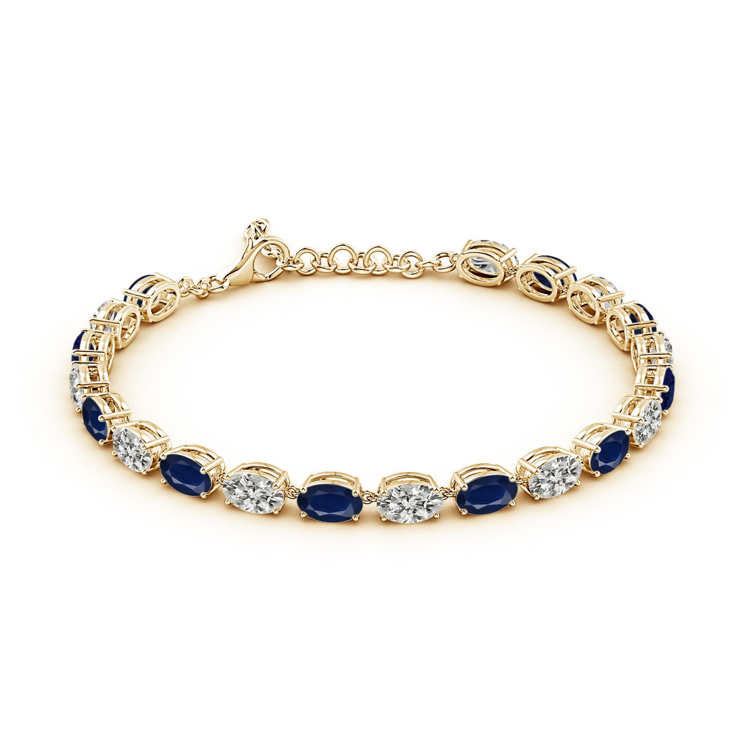 A - Blue Sapphire / 10.3 CT / 14 KT Yellow Gold