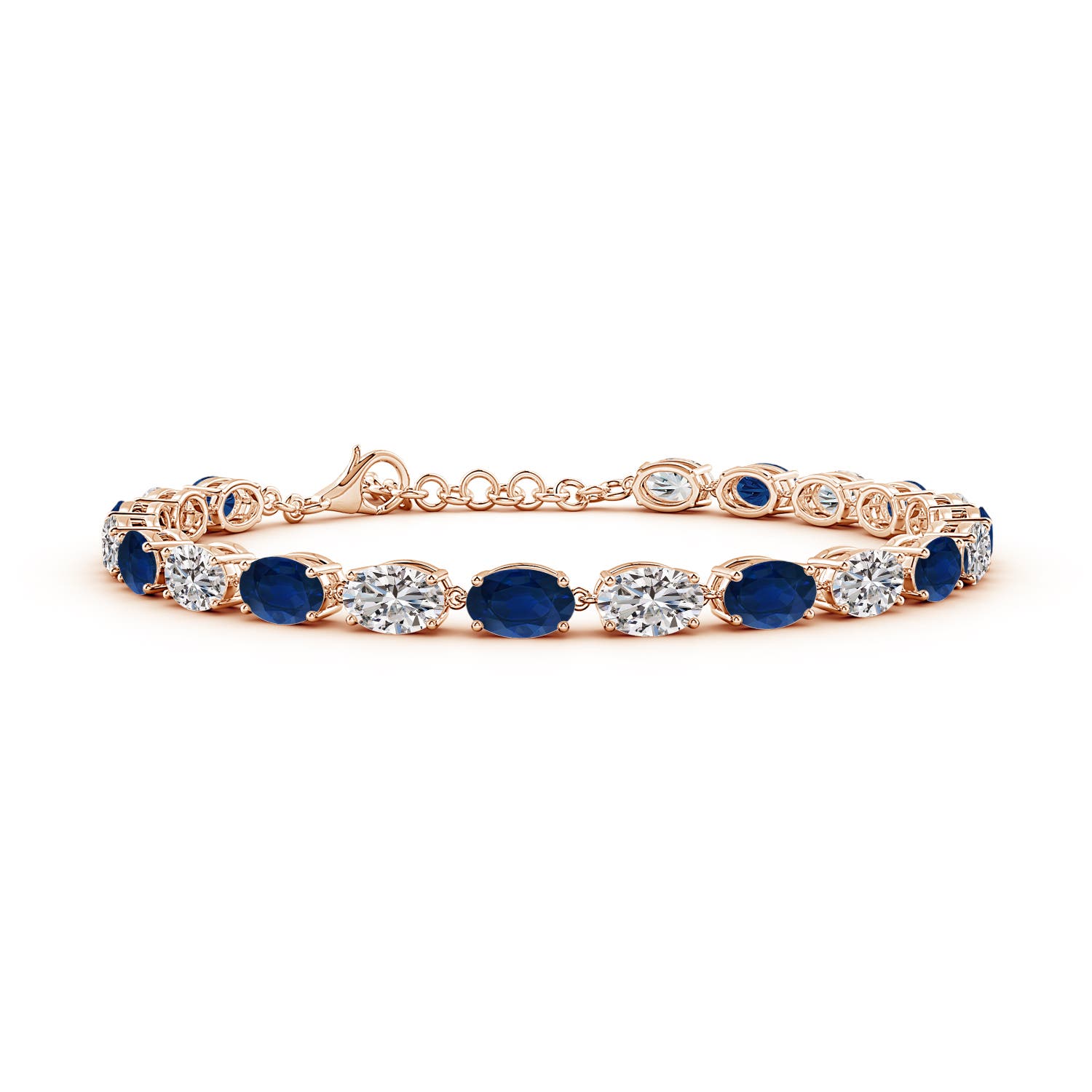 AA - Blue Sapphire / 10.3 CT / 14 KT Rose Gold