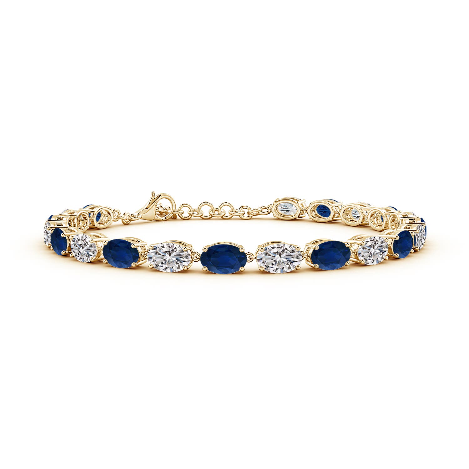 AA - Blue Sapphire / 10.3 CT / 14 KT Yellow Gold