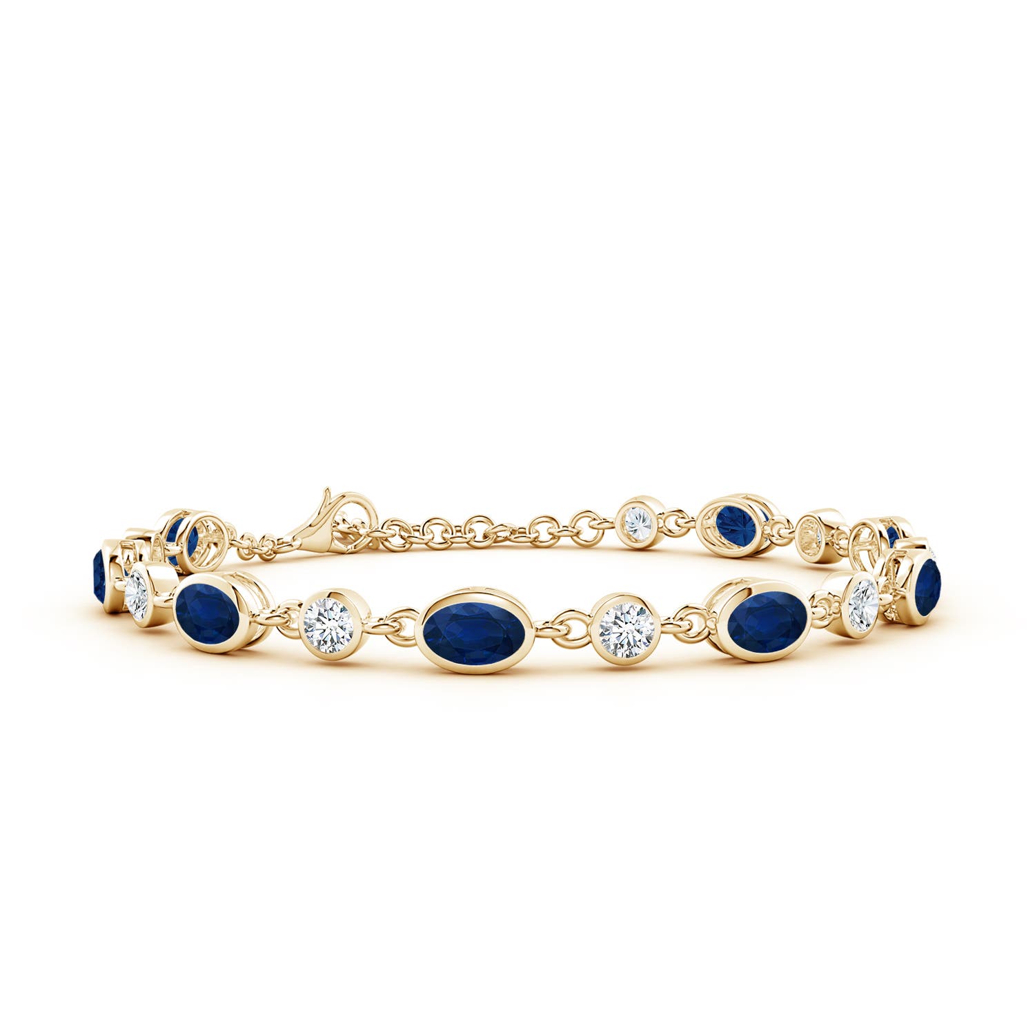 AA - Blue Sapphire / 6.07 CT / 14 KT Yellow Gold