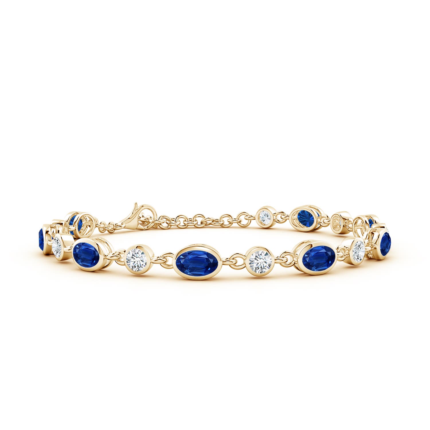 AAA - Blue Sapphire / 6.07 CT / 14 KT Yellow Gold