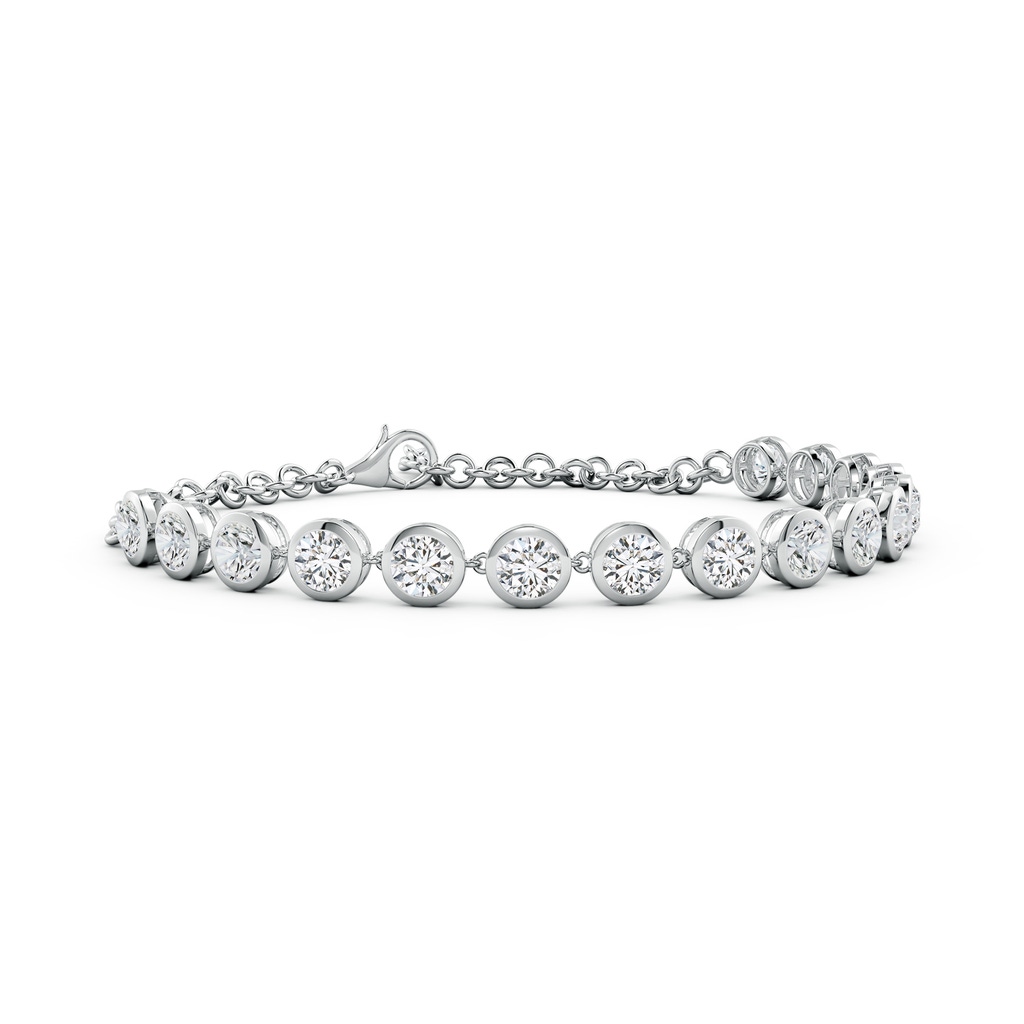 4.1mm HSI2 Round Diamond Chain Bracelet in White Gold