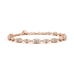 Emerald Cut Diamond Tennis Bracelets