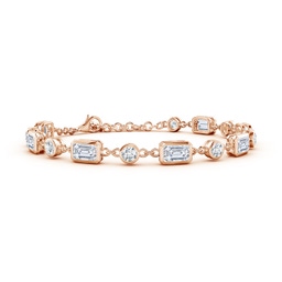 Emerald Cut Diamond Tennis Bracelets