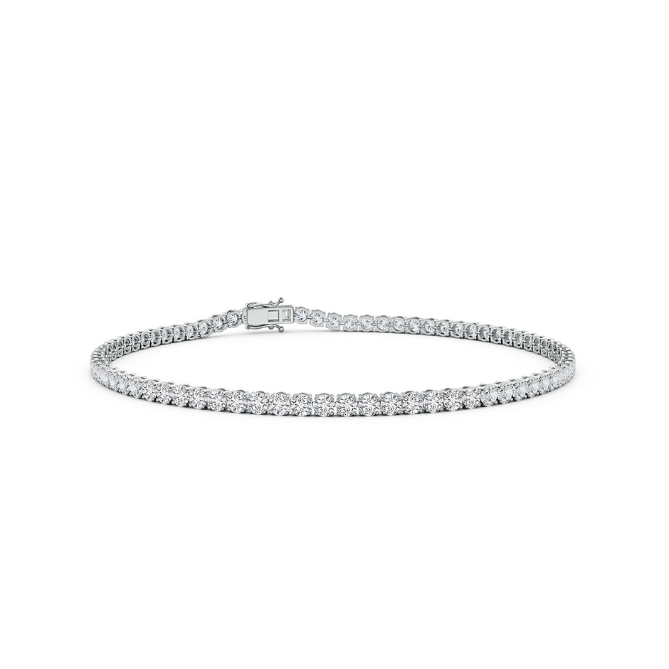 2mm HSI2 Round Diamond Classic Tennis Bracelet in White Gold 