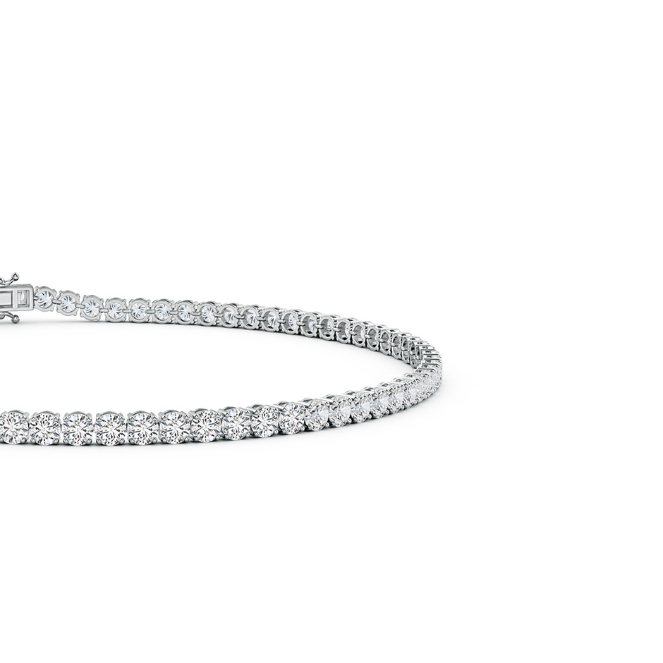 2mm HSI2 Round Diamond Classic Tennis Bracelet in White Gold side 199