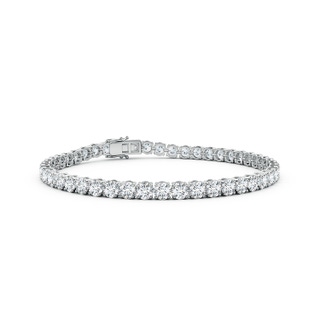 3.4mm GVS2 Round Diamond Classic Tennis Bracelet in White Gold