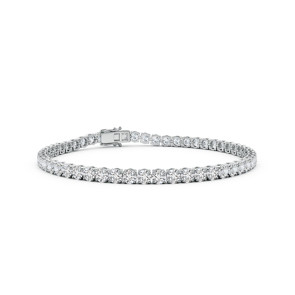 3mm HSI2 Round Diamond Classic Tennis Bracelet in White Gold 