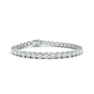 4mm GVS2 Round Diamond Classic Tennis Bracelet in White Gold