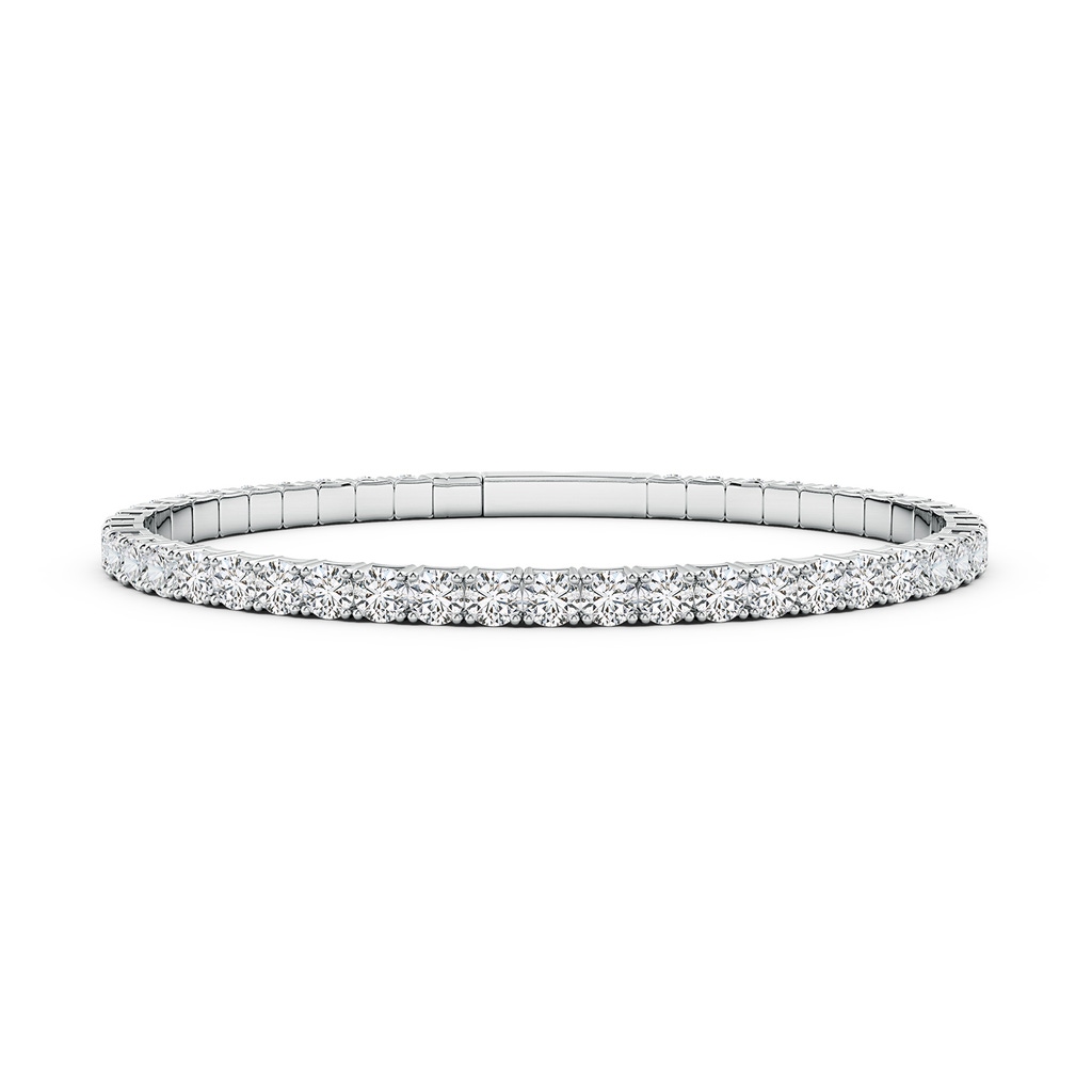 3.5mm HSI2 Classic Round Diamond Flex Bangle in White Gold