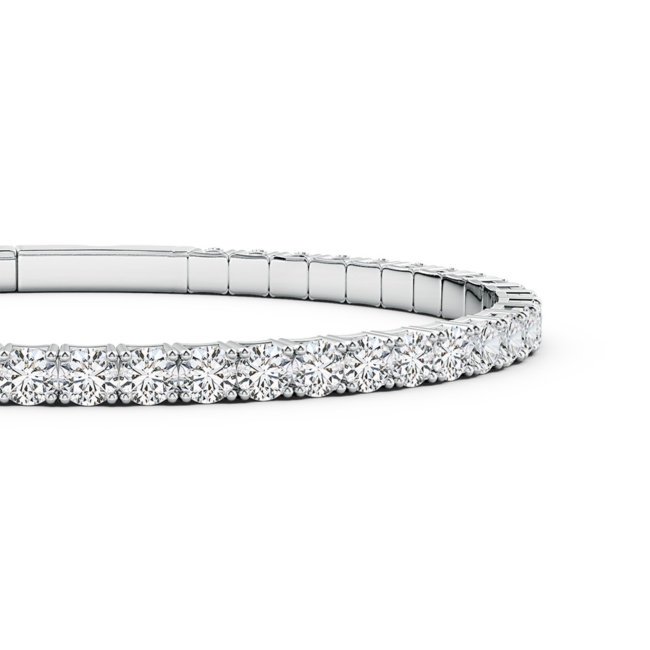 3.5mm HSI2 Classic Round Diamond Flex Bangle in White Gold side 199