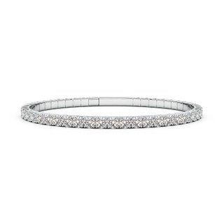 3.5mm IJI1I2 Classic Round Diamond Flex Bangle in White Gold