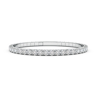 4mm HSI2 Classic Round Diamond Flex Bangle in White Gold