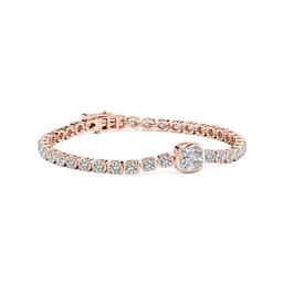 Cushion Diamond Tennis Bracelets