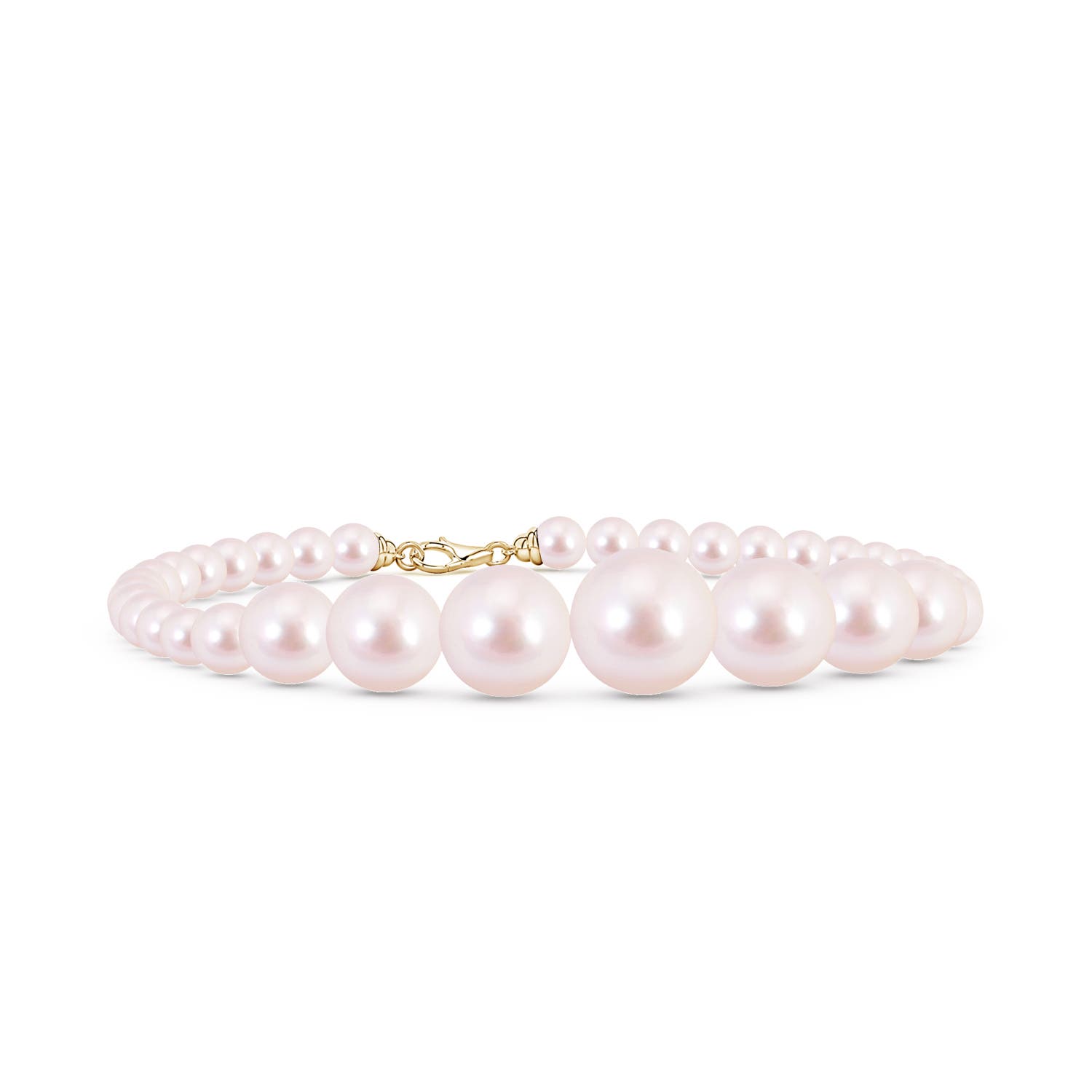 Yellow Gold Akoya Cultured Pearl Bracelets