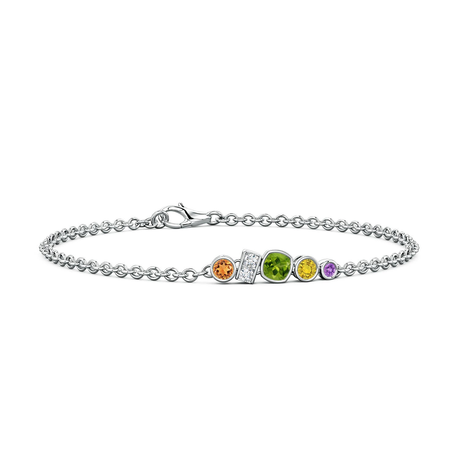 Peridot Platinum Bracelets