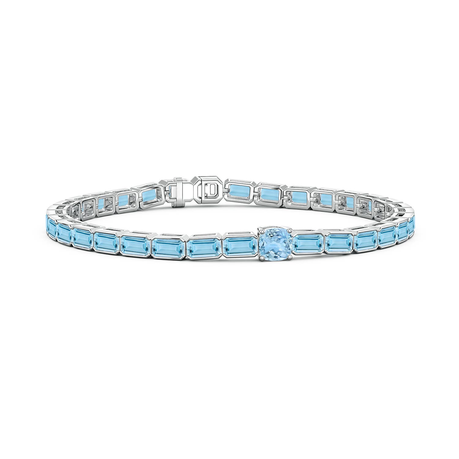 Aquamarine Platinum Bracelets