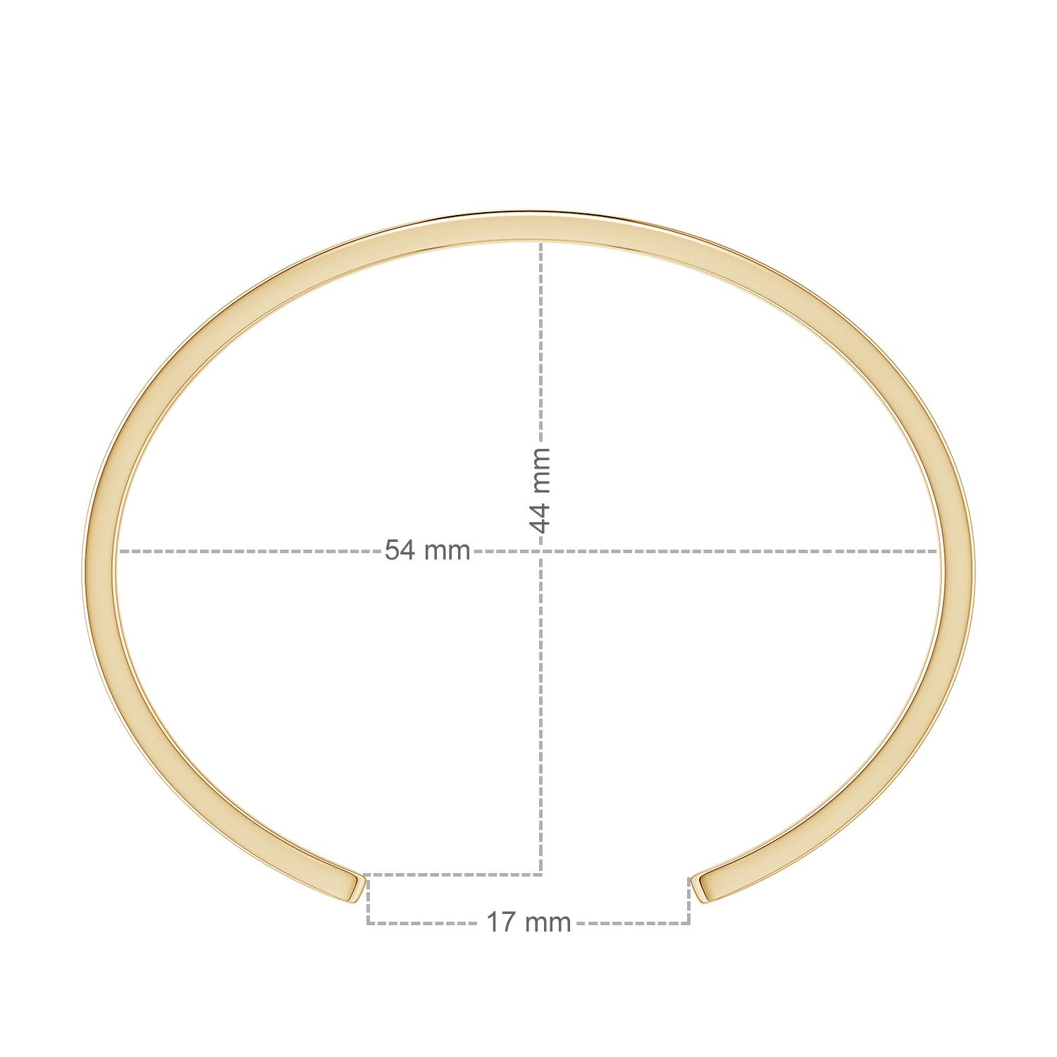 7x5mm AAA Oval and Emerald-Cut Emerald Two-Stone Cuff Bracelet in Yellow Gold - ruler - ruler
