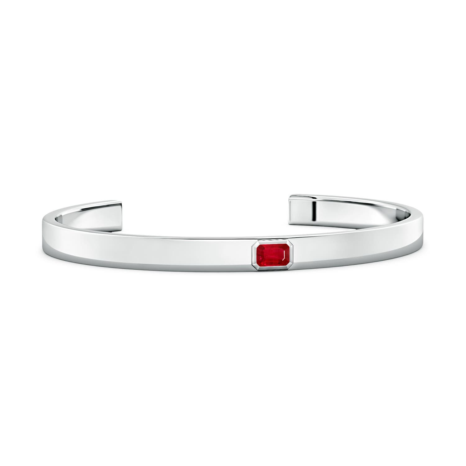 Cuff White Gold Ruby Bracelets