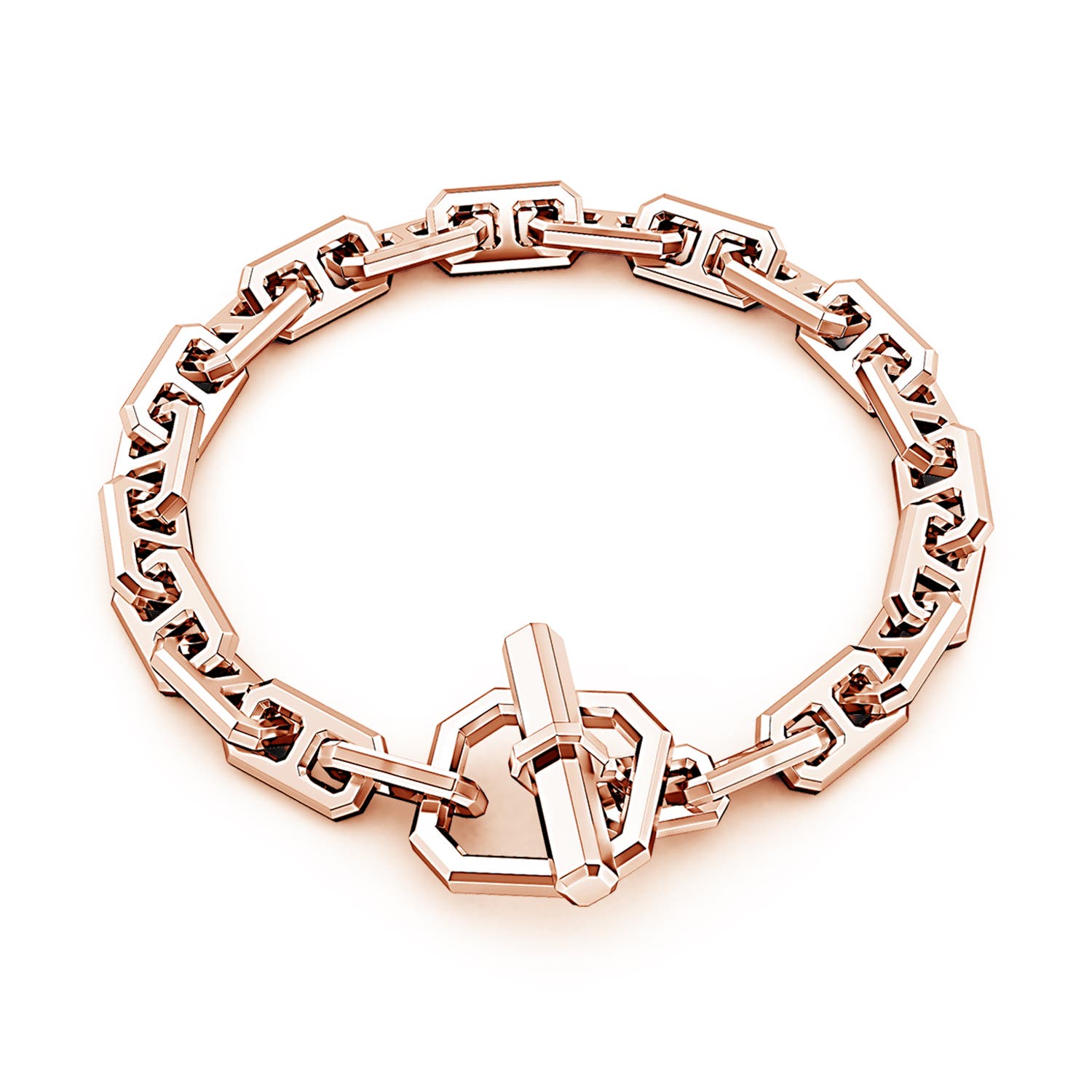 Men's Octagon Link Bracelet