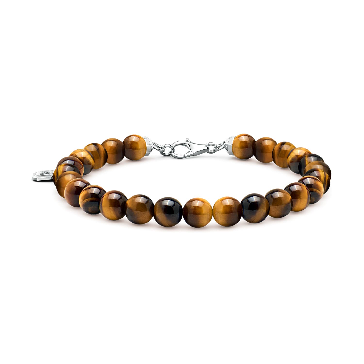 8mm AAA SBM0108TIE-SL-LOB-AAA-8-90 in S999 Silver