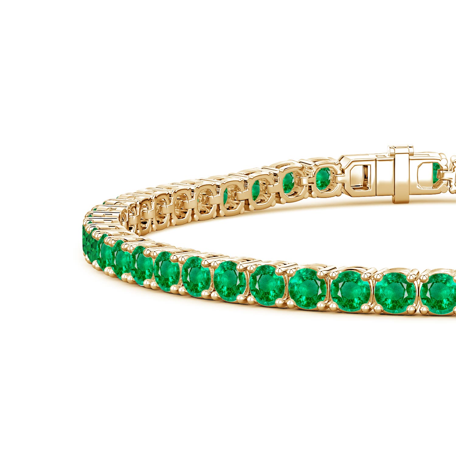 3.7mm AAA SBM0123E-YG-HBC-AAA-3.7-80 in Yellow Gold - side 1