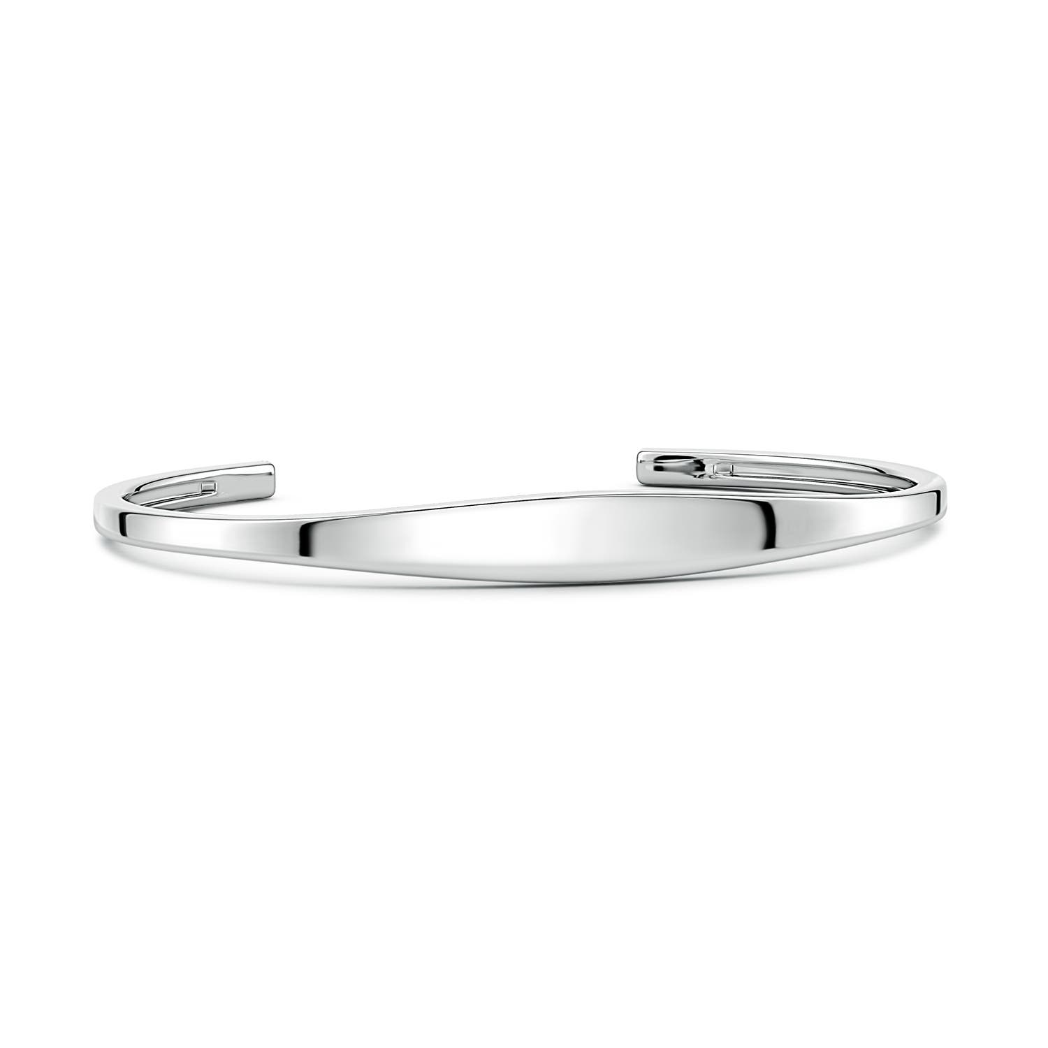70 Men's Tapered Cuff Bracelet in White Gold