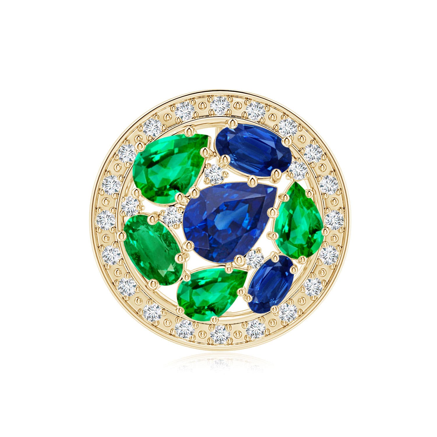 Blue Sapphire Jewelry - Brooches