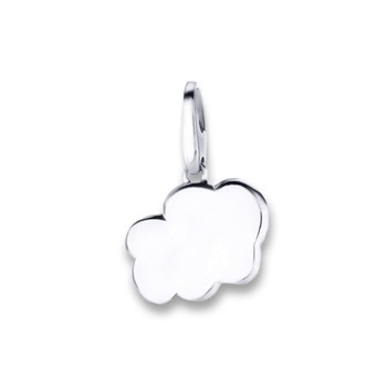 14k White Gold Cloud Charm in White Gold