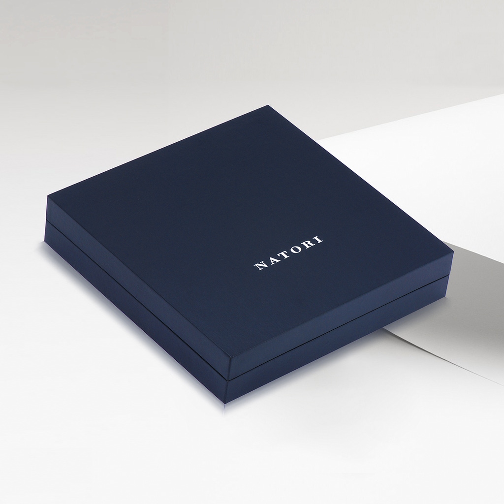 Box for Natori x Angara Multi-Shape Waterfall Sapphire & Diamond Sumi Stroke Pendant box