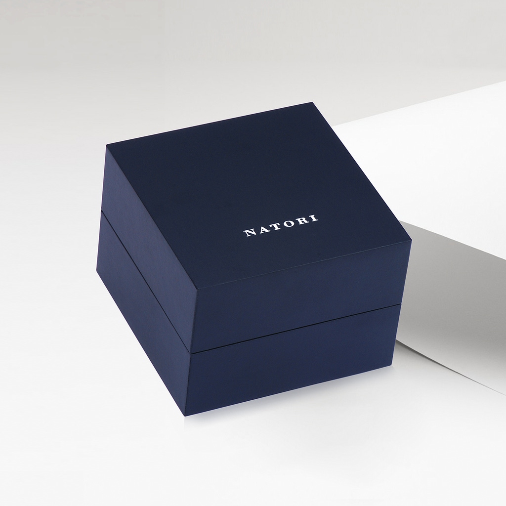 Box for Natori x Angara Shangri-la - Brush Stroke Black Diamond Full Eternity Shangri-La Ring box