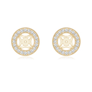 1.45mm GVS2 Classic Diamond Halo Earring Jackets in Yellow Gold