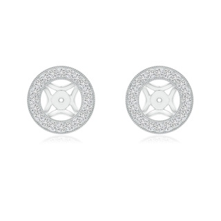 1.45mm HSI2 Classic Diamond Halo Earring Jackets in White Gold