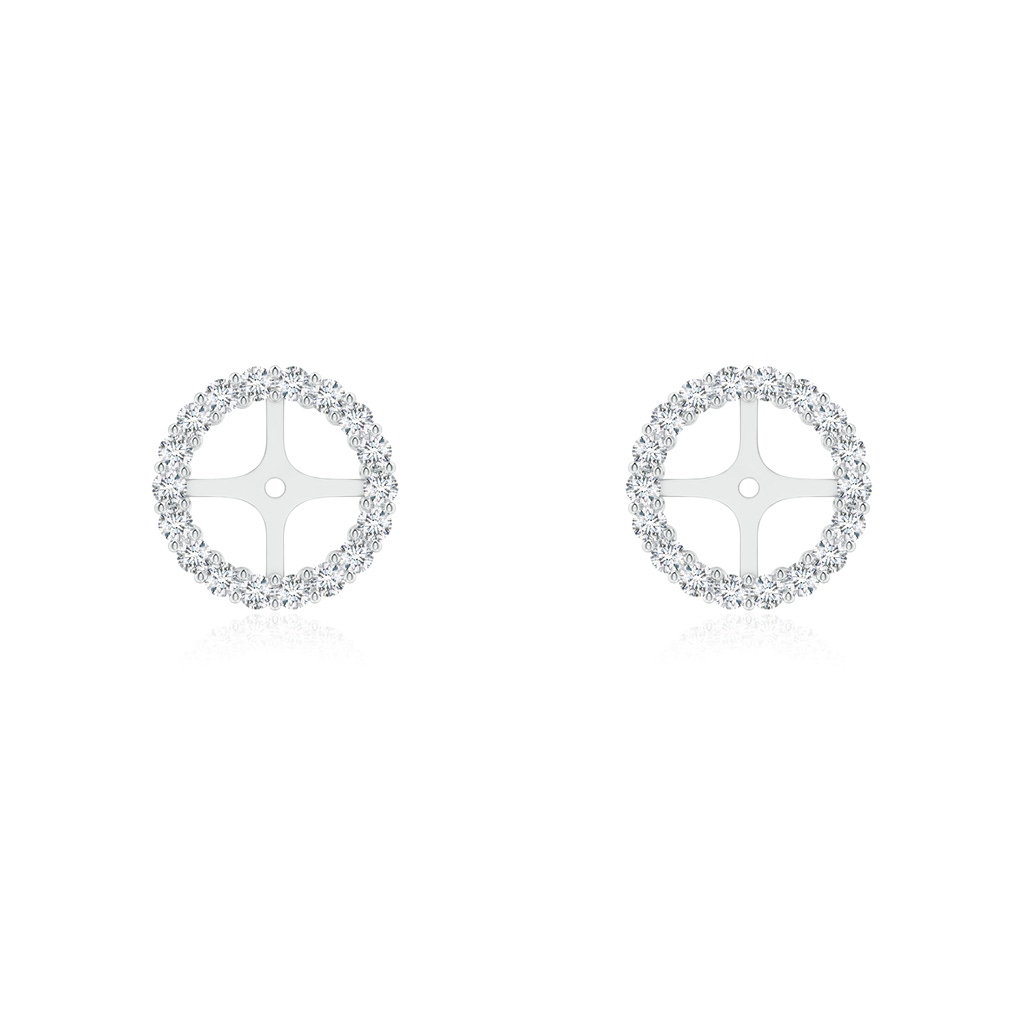 1.25mm GVS2 Prong-Set Diamond Halo Earring Jackets in White Gold