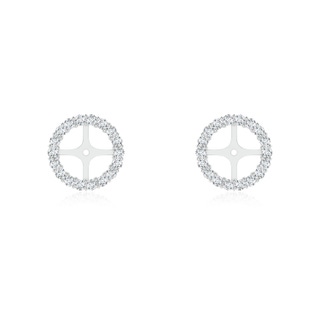 1.25mm GVS2 Prong-Set Diamond Halo Earring Jackets in White Gold