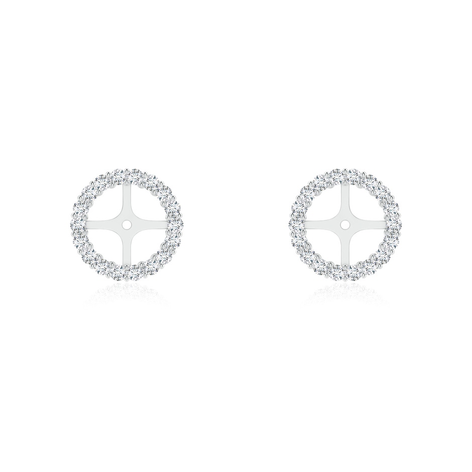 1.25mm GVS2 Prong-Set Diamond Halo Earring Jackets in White Gold 