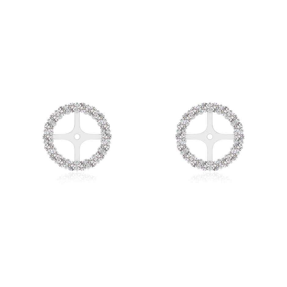 1.25mm IJI1I2 Prong-Set Diamond Halo Earring Jackets in White Gold 