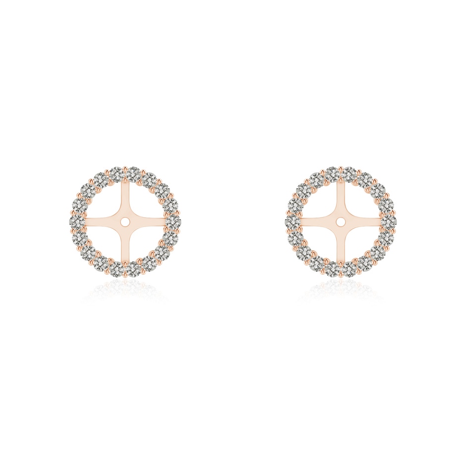 1.25mm KI3 Prong-Set Diamond Halo Earring Jackets in Rose Gold 