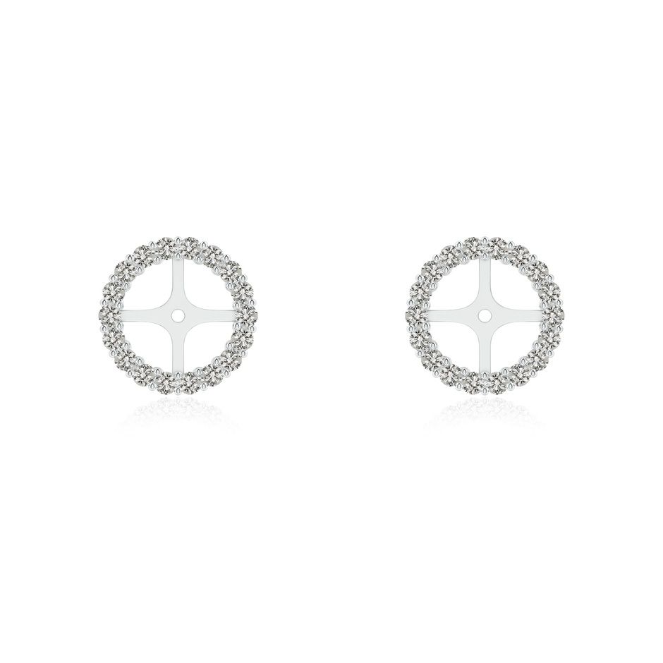 1.25mm KI3 Prong-Set Diamond Halo Earring Jackets in White Gold 
