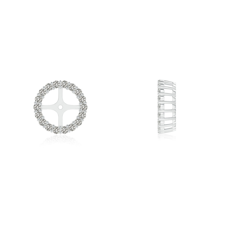 1.25mm KI3 Prong-Set Diamond Halo Earring Jackets in White Gold side 1