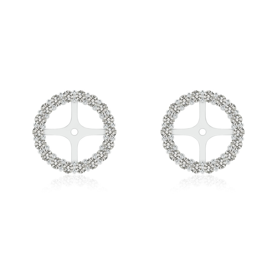 1.4mm KI3 Prong-Set Diamond Halo Earring Jackets in White Gold 