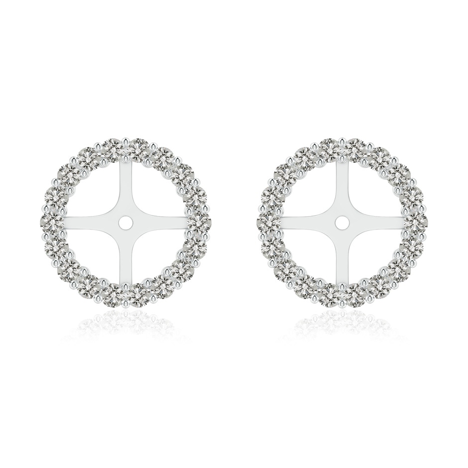 1.6mm KI3 Prong-Set Diamond Halo Earring Jackets in White Gold 