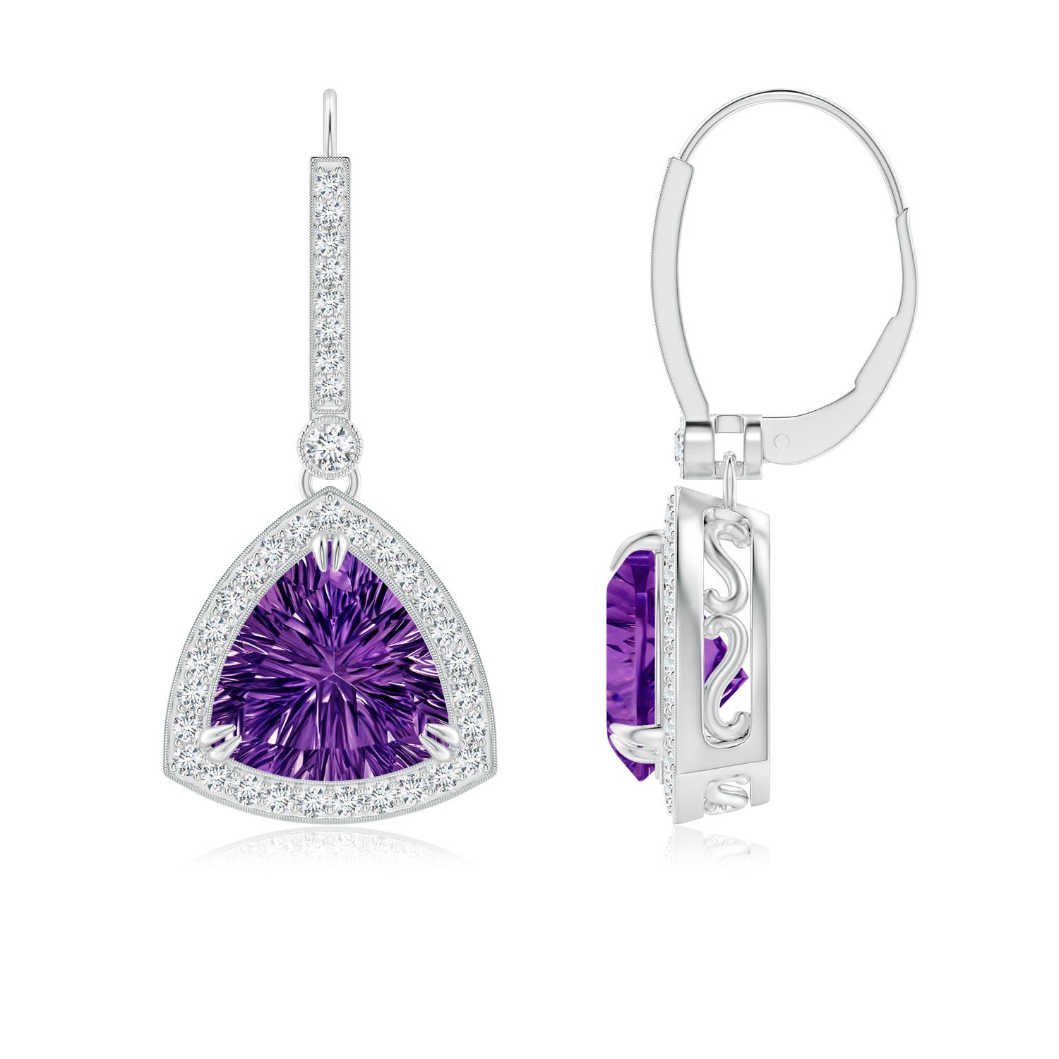 AAAA - Amethyst / 2.82 CT / 14 KT White Gold