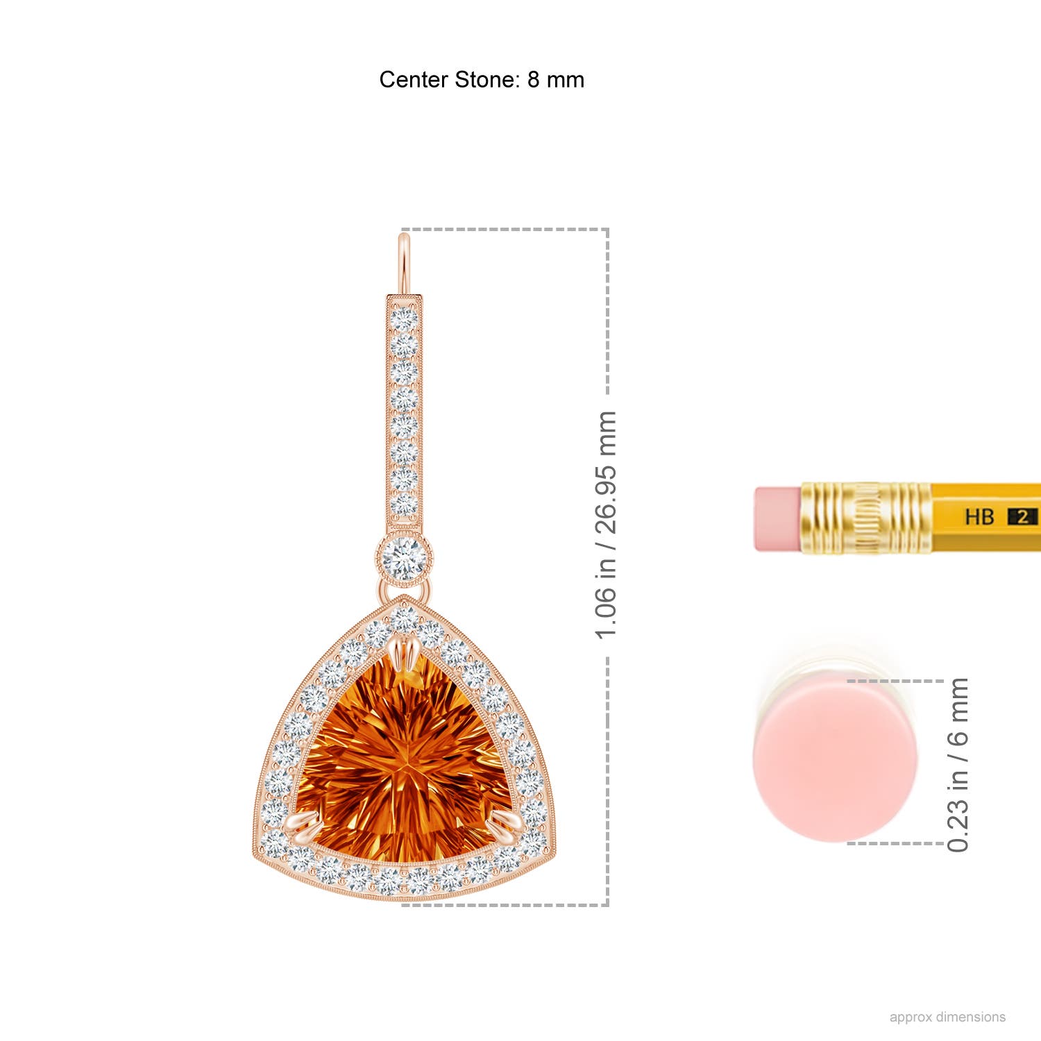 AAAA - Citrine / 2.82 CT / 14 KT Rose Gold