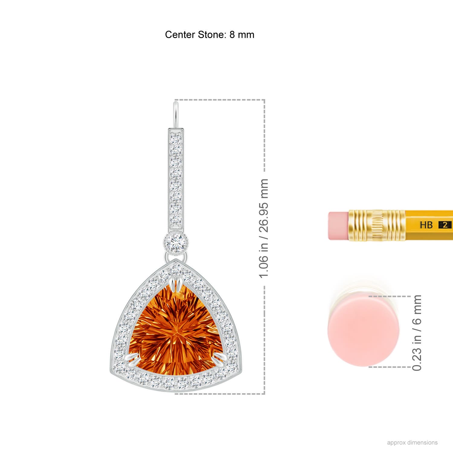 AAAA - Citrine / 2.82 CT / 14 KT White Gold